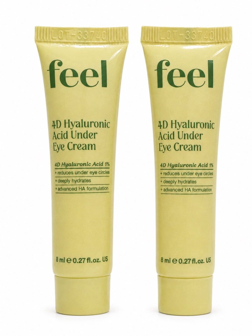 FEEL BEAUTY 4D Hyaluronic Acid Under Eye Cream Mini Duo 8ml X 2 BRAND NEW/SEALED